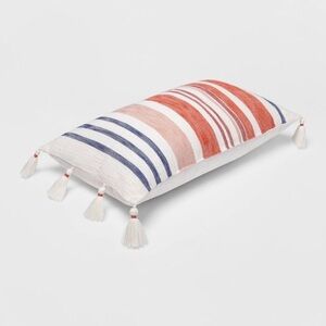 Opalhouse Oversized Woven Lumbar Pillow  Tassels
